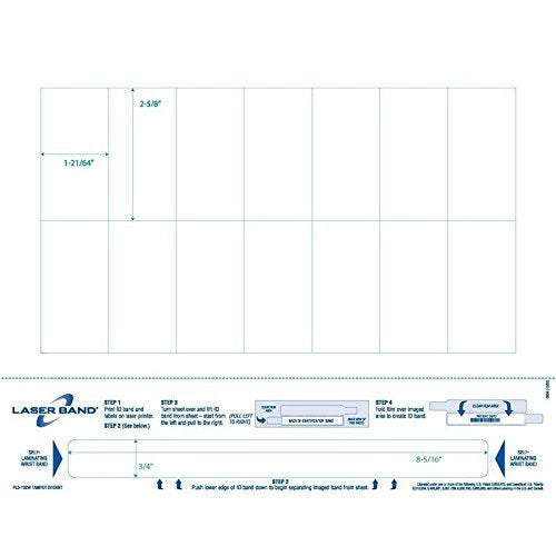 8-1/2 x 11 Adult Band w/ Labels & 5/7 Hole Punch (Carton of 1000)