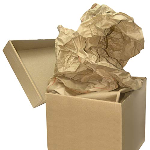Void Fill Kraft Paper, Ideal for Packing, Case of 1600 Ft, 15 x 11, 30# Brown Paper, Fan-Folded, Compact, Eco-Friendly (15" x 19,200")