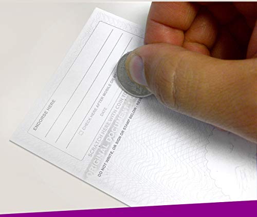 NextSecure Blank Check Stock for Laser/Ink-Jet, 500 Sheets Per Pack (Green/Blue Prismatic 3 Per Page)