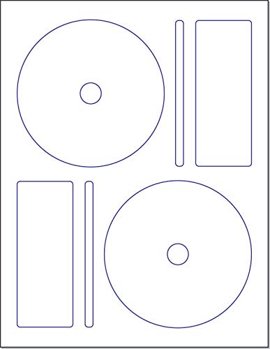 CD/DVD Matte Finish White Laser / Ink-Jet Labels