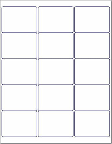 Laser/Ink Jet White Labels 2"-11/16 x 2" - 15 Per Page