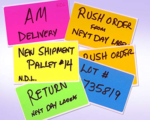 Next Day Labels, 3 X 5 Rectangle Inventory Color Coding Labels, 500 Pe ...