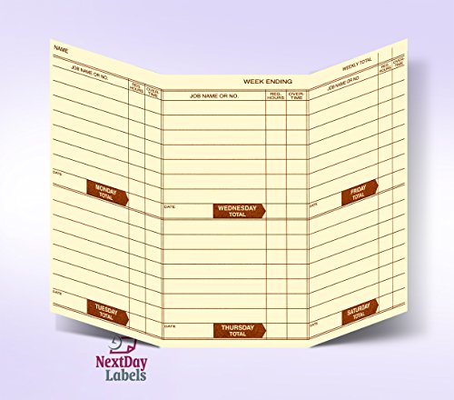 Weekly Employee Pocket Size Time Cards - Apple Forms