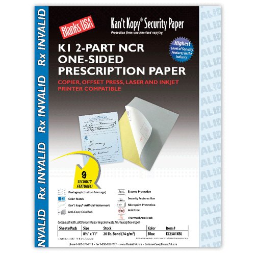 Secure Rx Paper Kant Kopy Security Prescription Paper 2,500 Pack - Apple Forms
