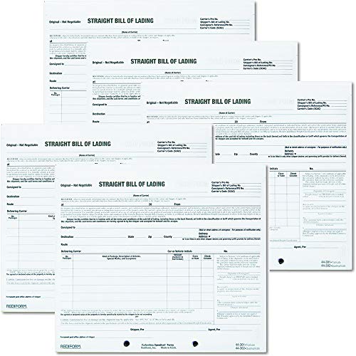Wholesale CASE of 5 - Rediform Snap-A-Way Bill of Lading Forms-Snap A Way BOL Form,3-Part, 8-1/2"x7",250 Sets
