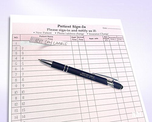 NCR Carbonless 3 Part Patient Sign in Forms, HIPAA Approved and Compliant for Confidentiality in All Medical Offices. (Burgundy)