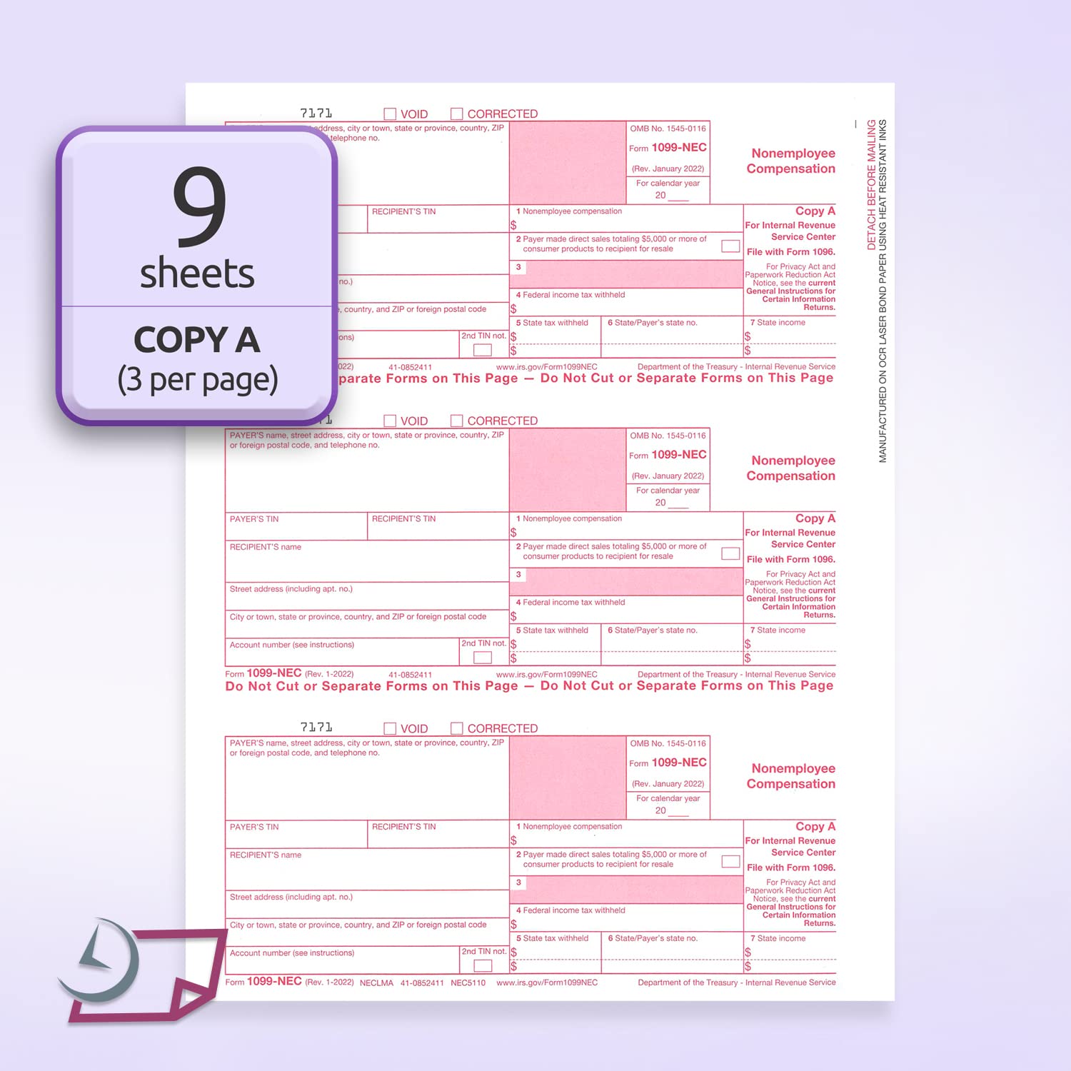 W-2 Forms 4-Up Version