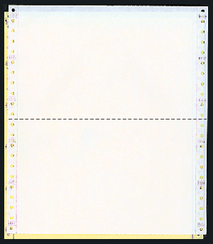 Computer Paper, 2 Part White - Yellow, 9 1/2 x 5 1/2, 02877,