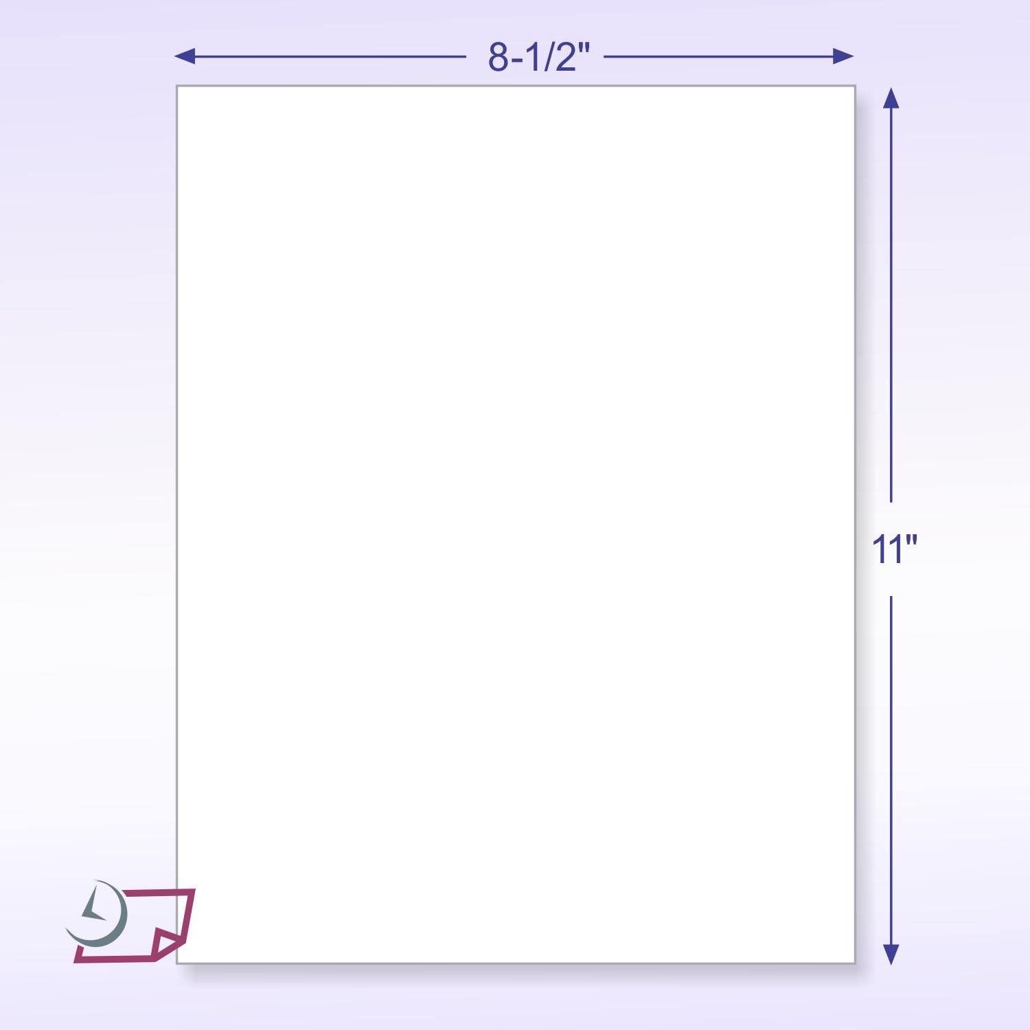 8.5" x 11" 1 Part NCR Superior 20 lb CF White Paper, Item 5856 Apple