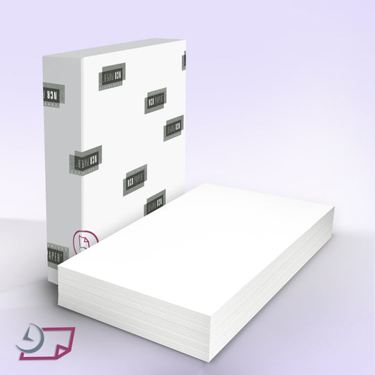 8.5" x 11" 1 Part NCR Superior 20 lb CF White Paper, Item #5856