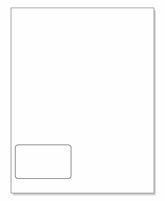 Integrated Laser Label Form Sheets, 1 Label, 3-1/2" x 2" Left Edge
