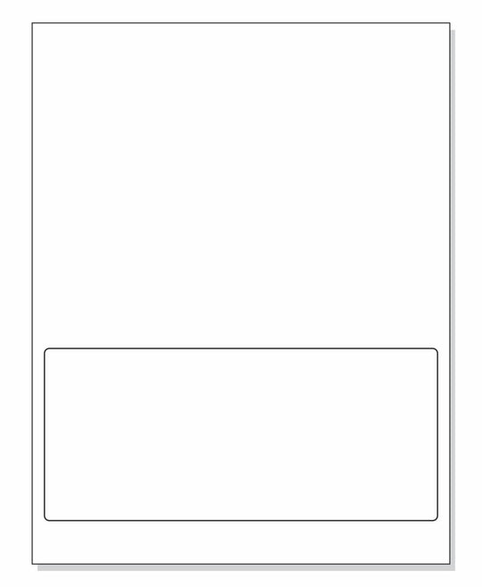 Integrated Laser Form With Label Combination - 8 x 3-1/2" - Bottom